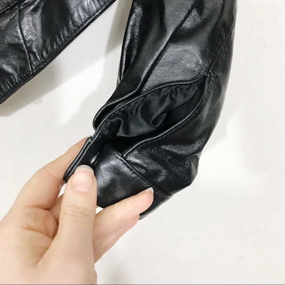 Vintage | Leather Jacket in Black and White - Picture 6 of 8